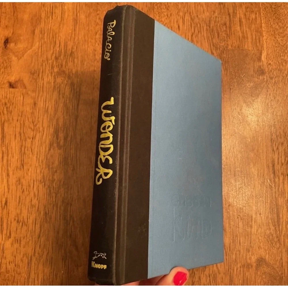 Wonder by R.J. Palacio Hardcover Book Alfred A. Knopf Choose Kind Blue Black